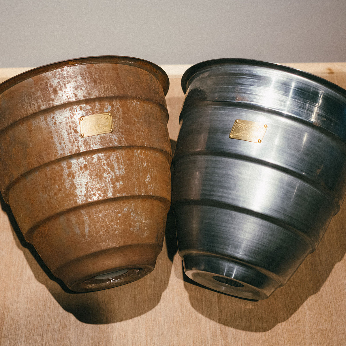 鉢・プランター m&m MASSES POT TYPE 2 Shade STEEL SMALL M&M x