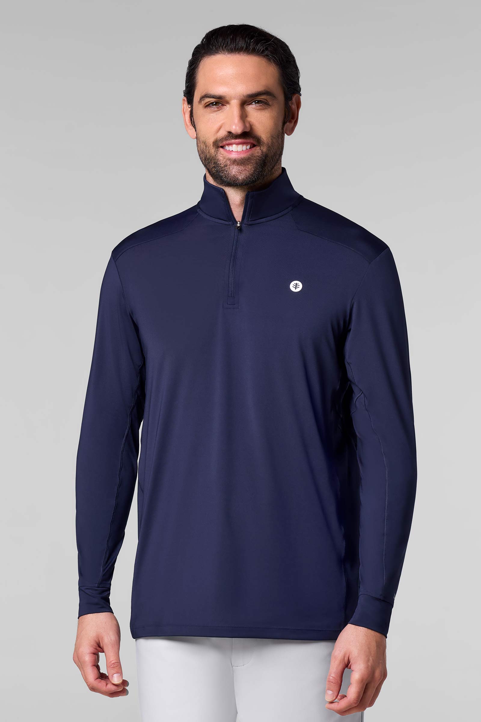 Men's Agility Performance Pullover | Navy UPF 50+