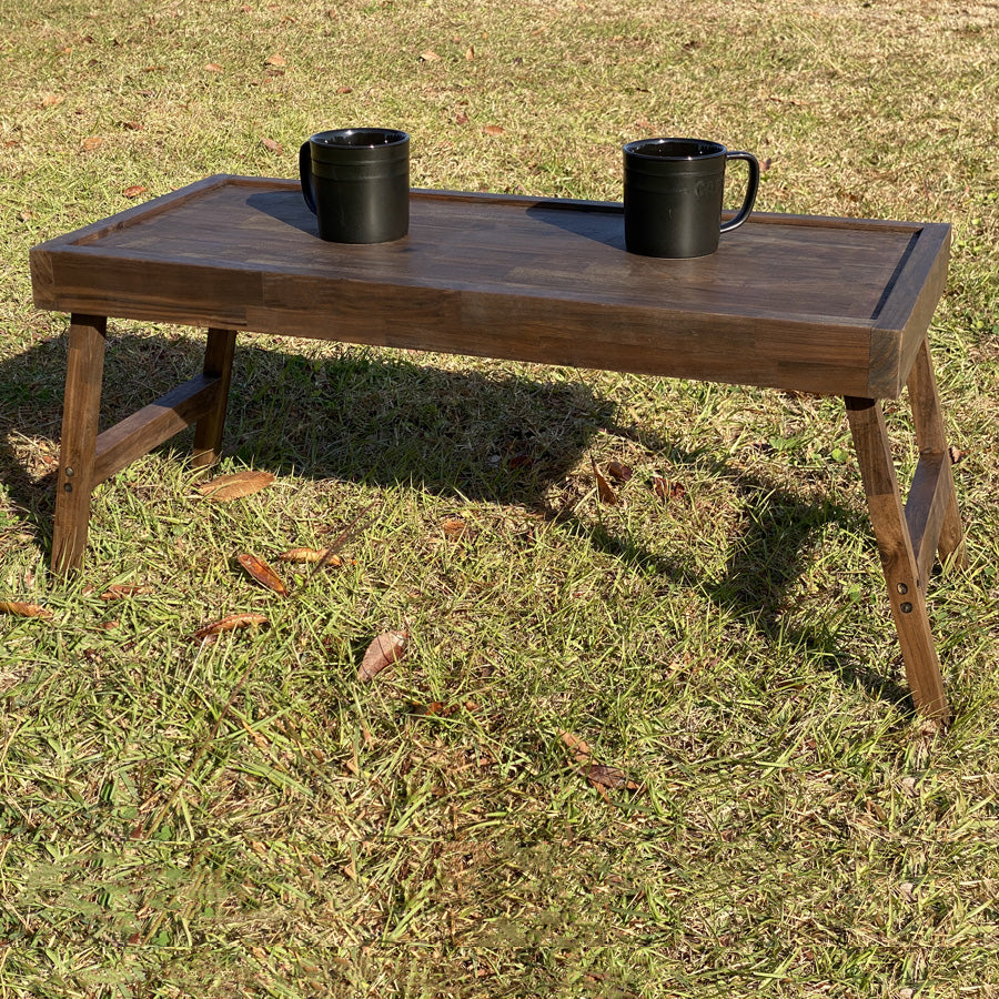 折りたたみ コンパクトテーブル アウトドア ウォールナット Craftop