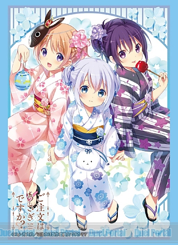 ご注文はうさぎですか？？』新作スリーブ！浴衣姿の『ココア＆チノ