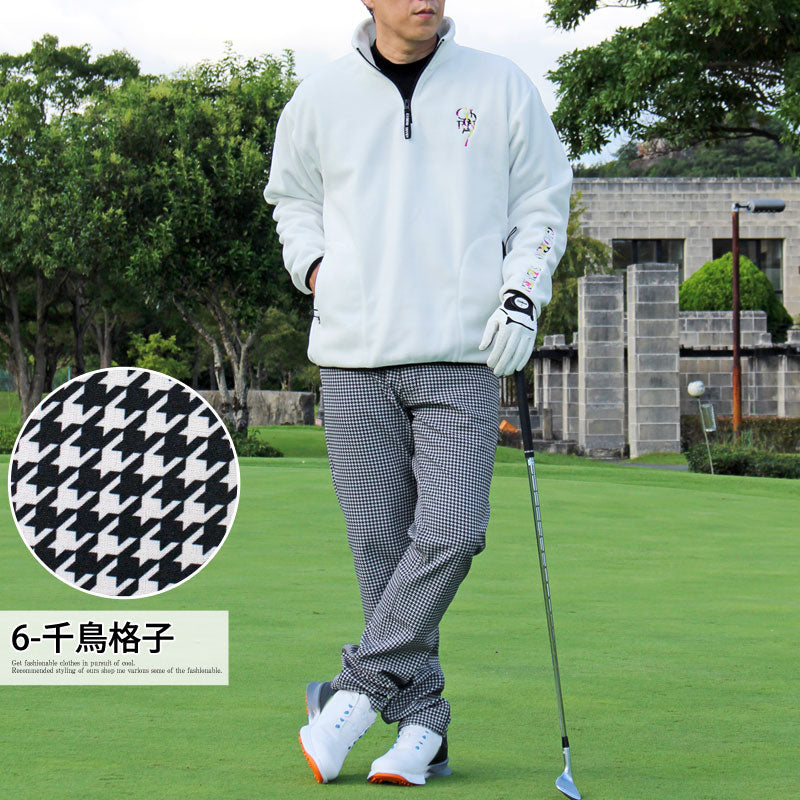 ゴルフパンツ メンズ 暖かパンツ 裏起毛 フリース ゴルフウェア