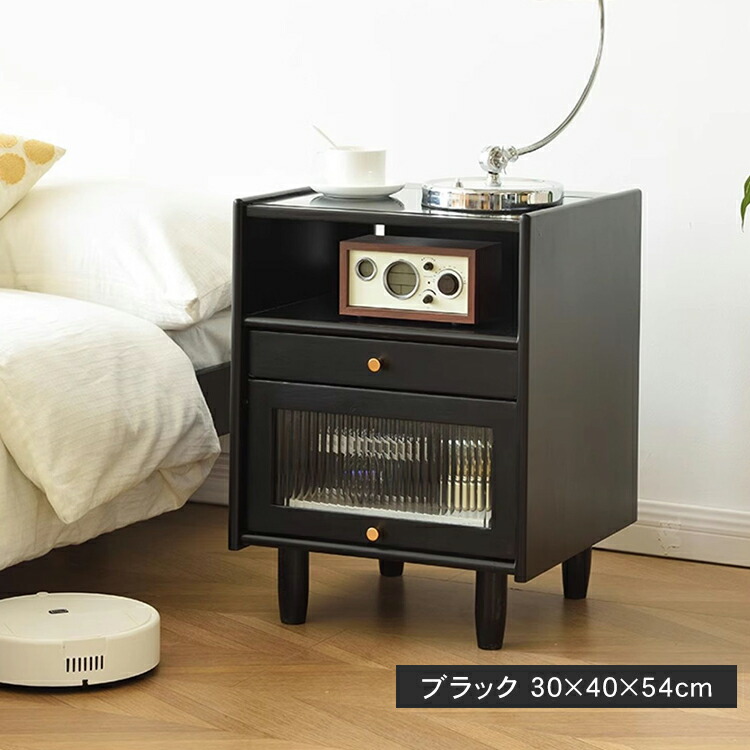 楽天市場】ナイトテーブル サイドテーブル サイドチェスト オーペン