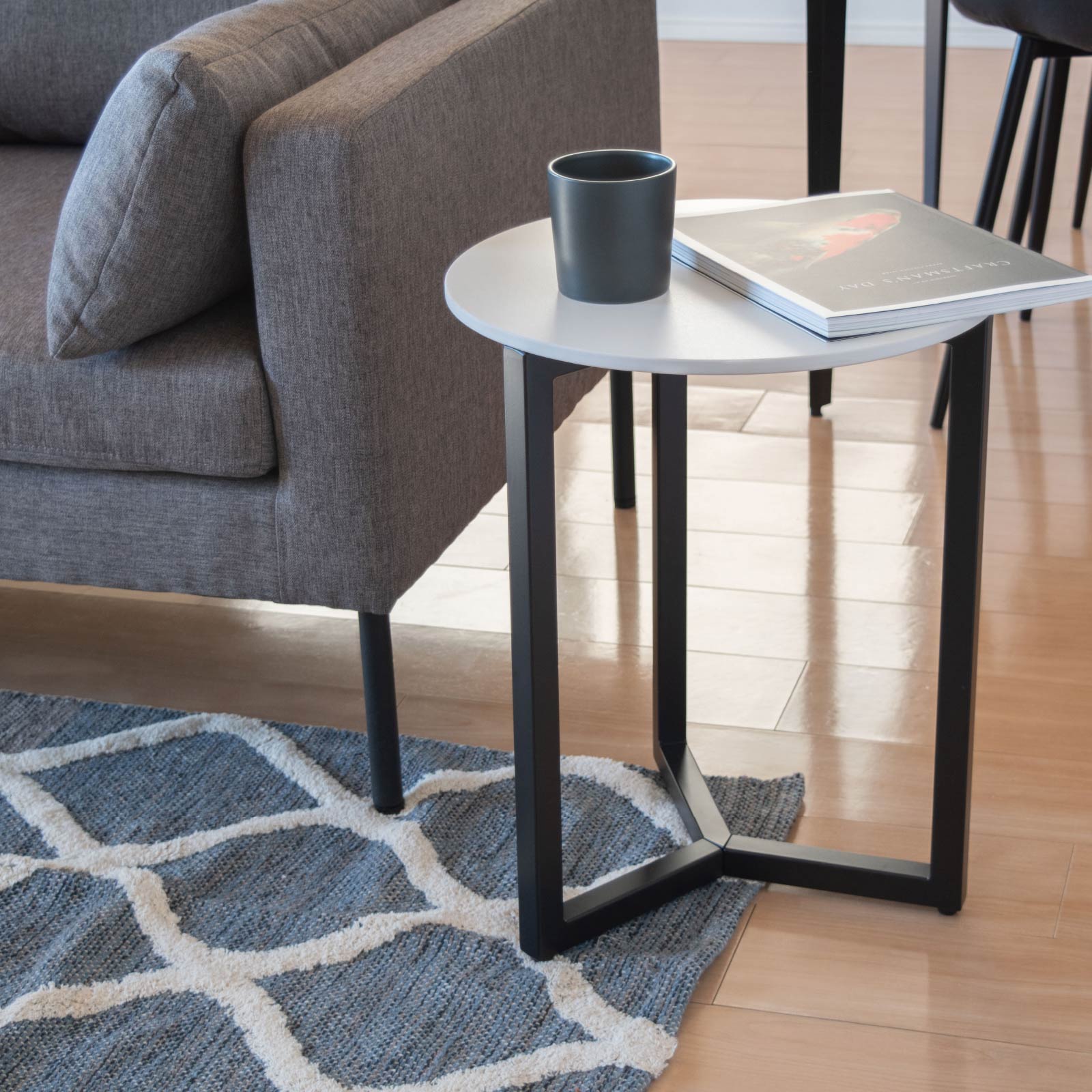 楽天市場】【P10倍 5日限定&5%OFF】 ローテーブル 丸 白 黒 セラミック