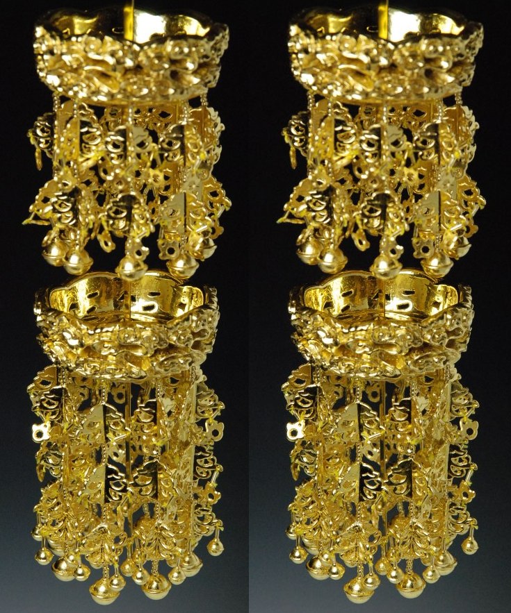 楽天市場】ヨウラク リントウ用 輪灯 瓔珞 深笠止四杏止鈴本金箔3.0号