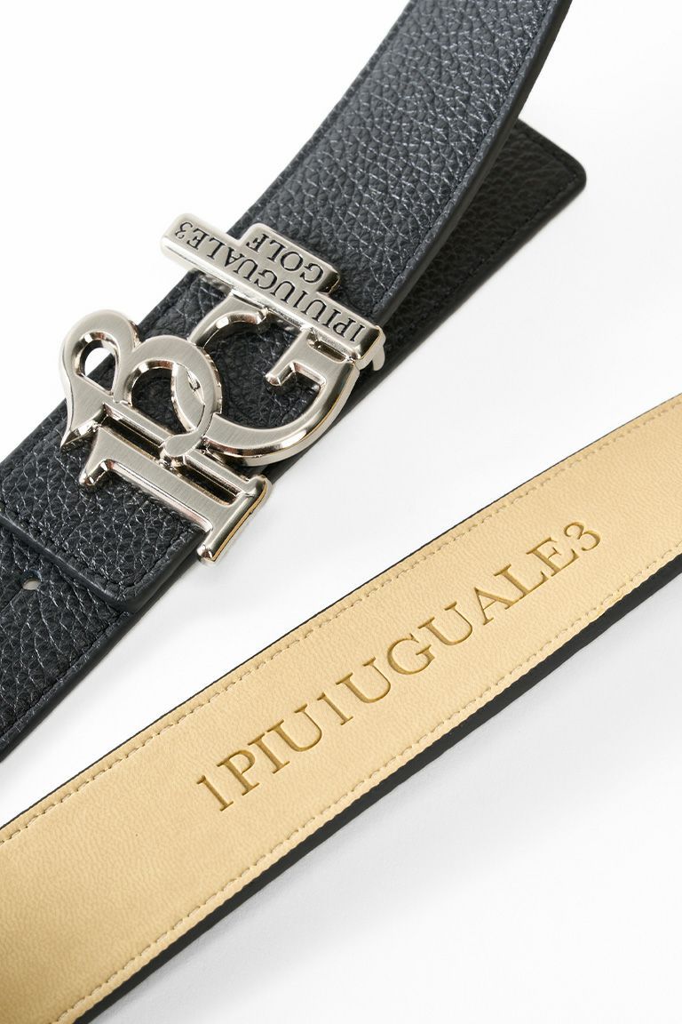 1PIU1UGUALE3 GOLF - ロゴバックルベルト | ブラック | ユニセックス
