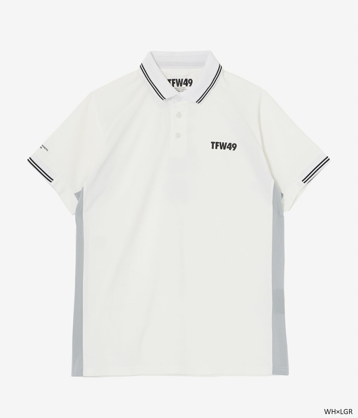 TFW49 - LINE SLEEVE POLO | ポロシャツ | ホワイト×ライトグレー