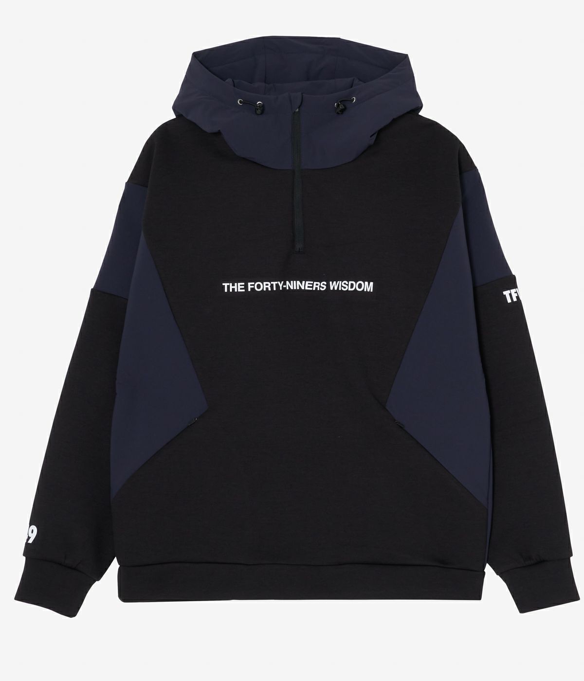 TFW49 - CARDBOARD MATERIAL HOODIE | パーカー | ブラック×ダーク