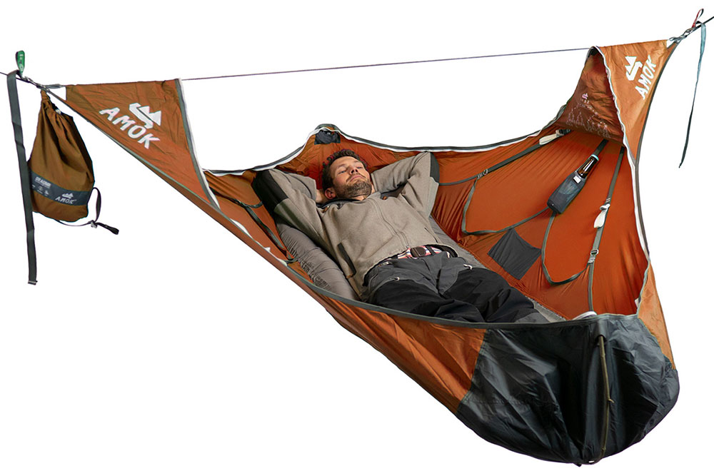ハンモックがフラットなベッドに！ 常識を覆す、斬新設計のハンモック