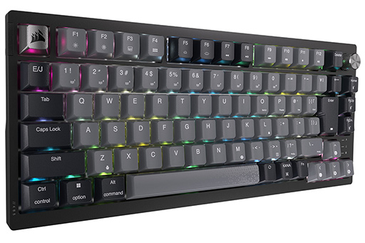 キースイッチ交換可能な10キーレスキーボード「K65 PLUS WIRELESS」に