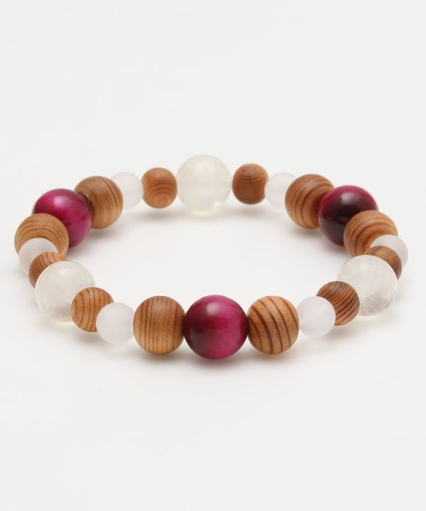 ローズタイガーアイ錦上添花ブレスレット(ROSE TIGEREYE): 『岩座