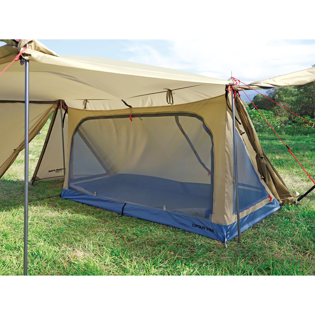 トレッカー キャンプベースソロUV（カーキ） - アウトドア・キャンプ