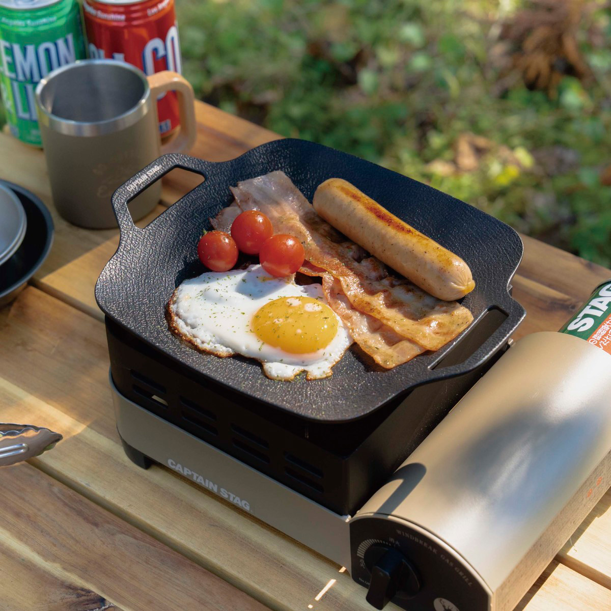 スクエア グリルプレート20×20cm - アウトドア・キャンプ用品