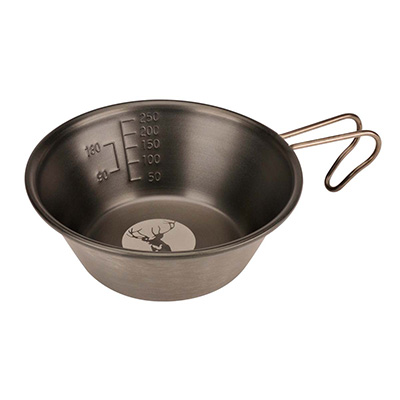 ステンレス カラーシェラカップ630ml（オリーブ） - アウトドア