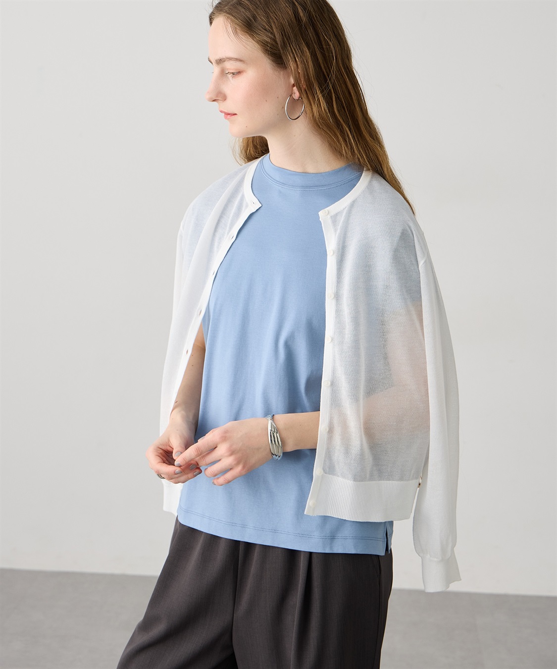 接触冷感】モックネックTシャツ LE SOUK HOLIDAY｜クロスプラス公式