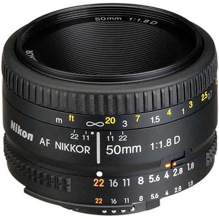 Nikon 50mm f/1.8D AF NIKKOR Lens 2137