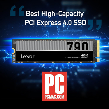 Lexar NM790 2TB PCIe Gen 4x4 NVMe M.2 Internal SSD LNM790X002T-RNNNU