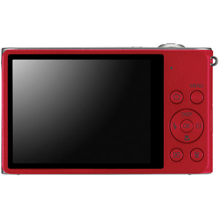 Samsung DV300F DualView Digital Camera, Silver/Red - Adorama