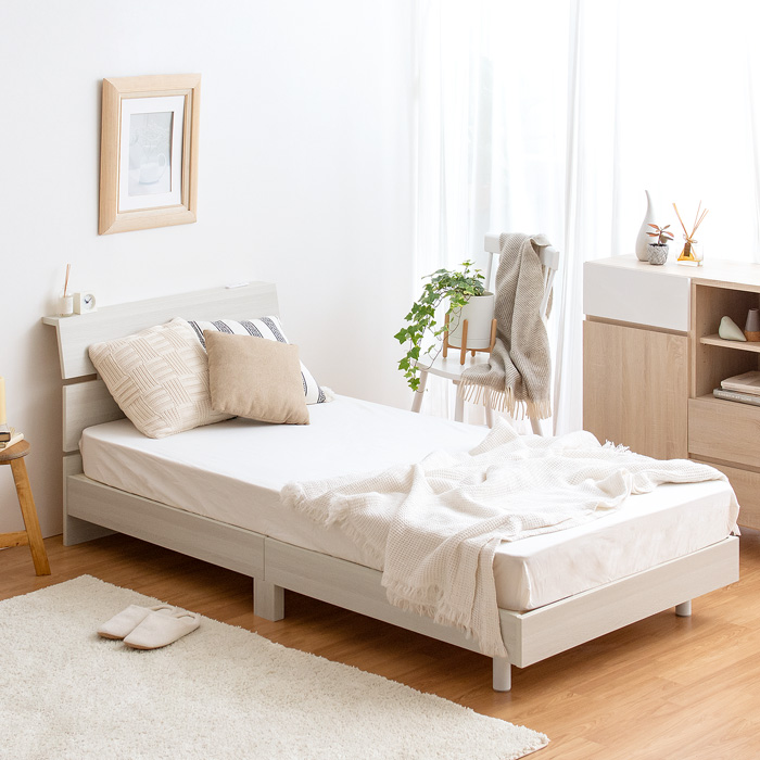 シンプルデザインすのこベッド UNI(ウニ) シングルサイズ フレーム単体