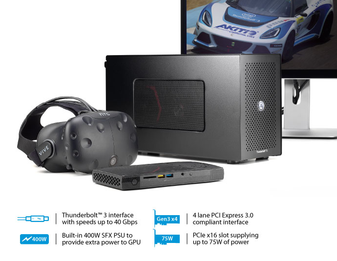 AKiTiO Node | Thunderbolt™ 3 eGXF expansion chassis for eGPUs | AKiTiO