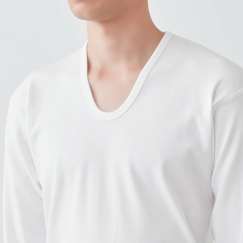 2枚組 保温肌着】長袖U首【SALE】 RP28102 :メンズ トップス