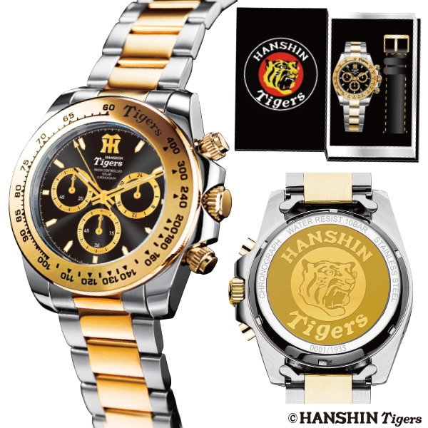 阪神タイガース 電波ソーラークロノグラフ: メンズファッション／は
