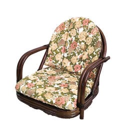 2WAY天然籐回転チェア(ロータイプ): 家具・インテリア／はぴねすくらぶ