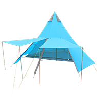 販売終了】2ルームワンポールテント - DOD（ディーオーディー）【公式