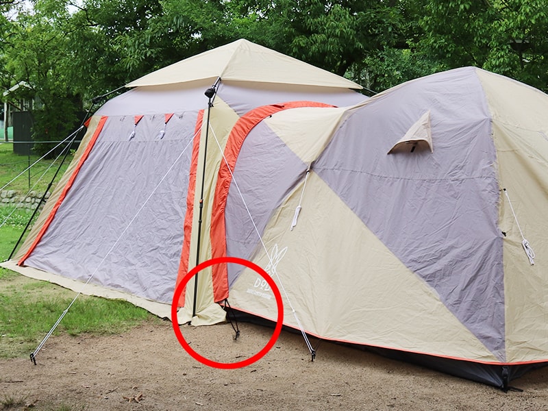 販売終了】コネクタブルスクリーンタープ2（ベージュ/グレー/オレンジ