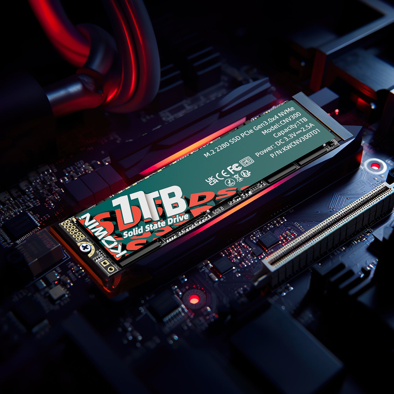 CNV300 NVMe SSD for Gaming – PCIe Gen 3.0×4 M.2 2280 Drive