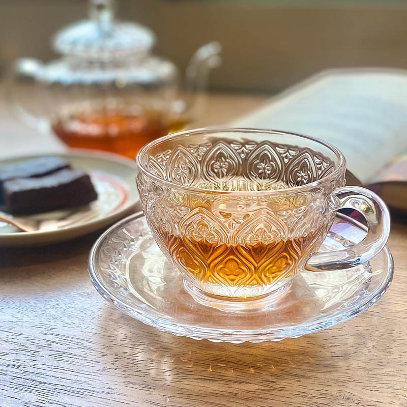 DULTON ONLINE SHOP | GLASS CUP & SAUCER 