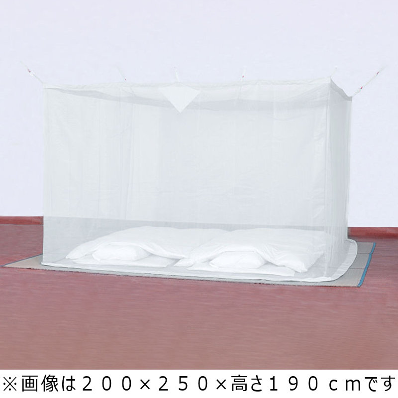 天然素材蚊帳 綿麻混合生地 生成り 8畳用 250×350×高さ