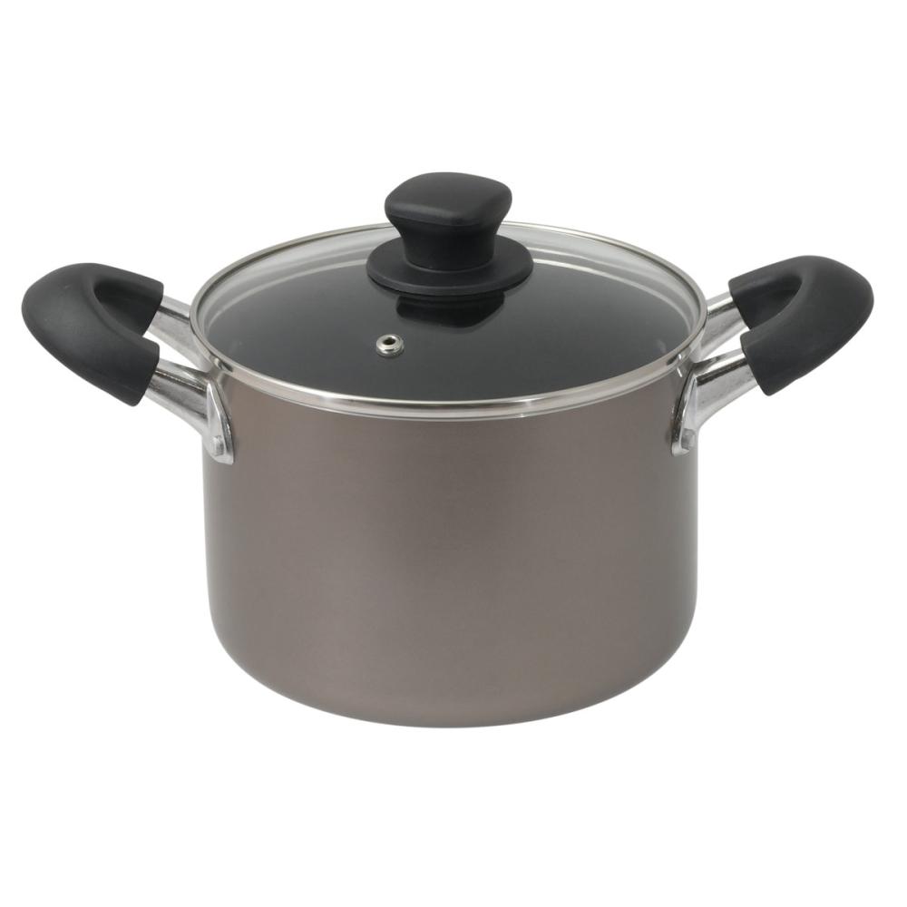 アテーナライフ ふっ素樹脂加工深型両手鍋 IH対応 18cm の通販