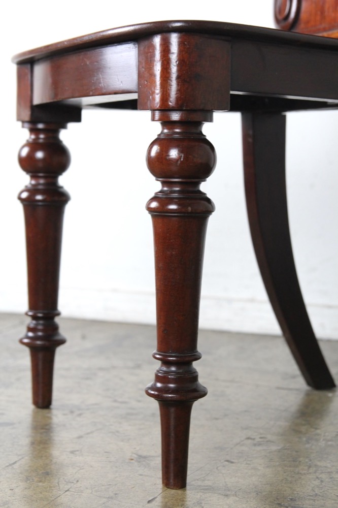 イギリス アンティーク マホガニー ホールチェア | キヤアンティークス