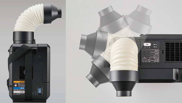 排気が熱くないポータブルスポットクーラー| ファイルとテプラのキングジム