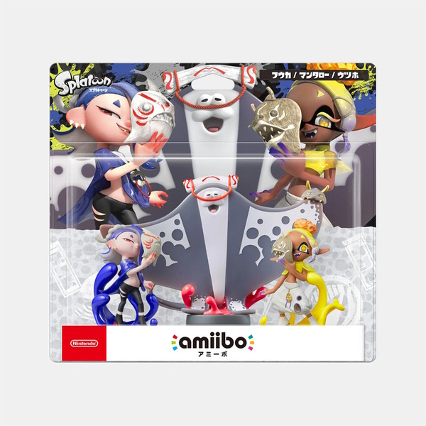 スプラトゥーン3』新作amiibo「フウカ」「ウツホ」「マンタロー」予約