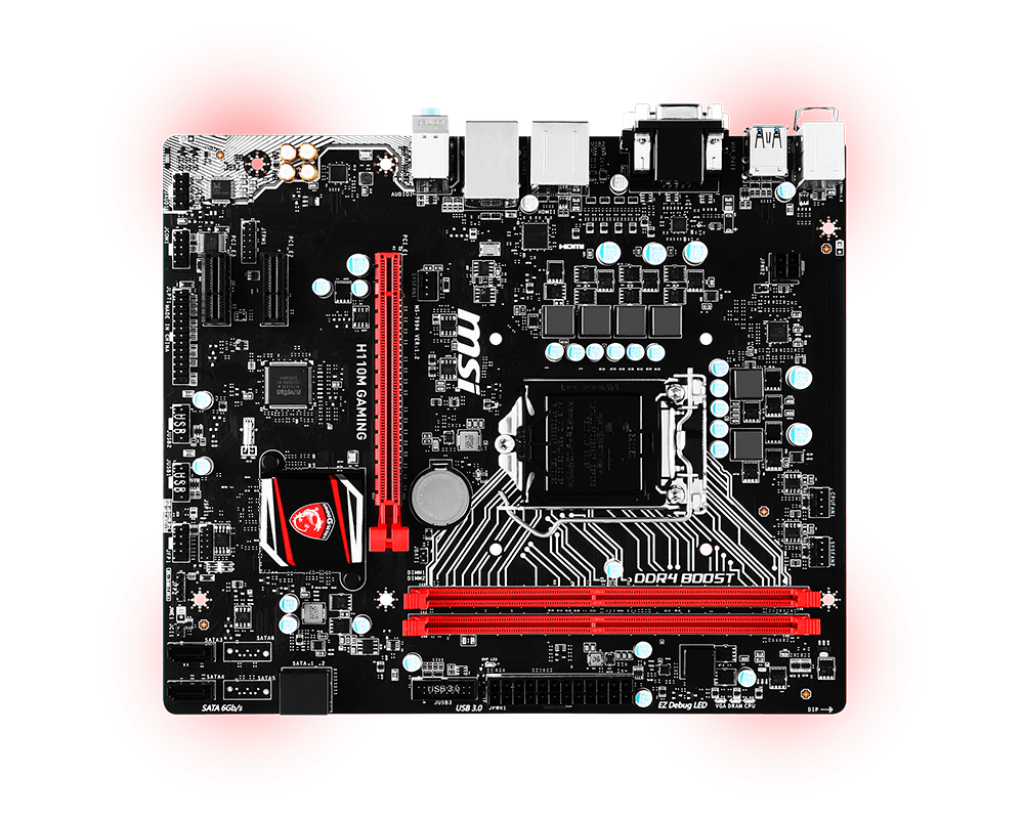 MSI Gaming Intel Skylake H110M GAMING 1151 DDR4 USB 3.1 Micro ATX