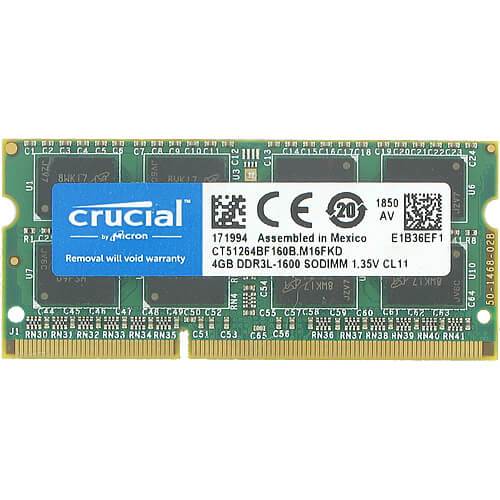 OEMPCWorld.com: Crucial 4GB DDR3-1600 CT51264BF160B.M16FKD SODIMM
