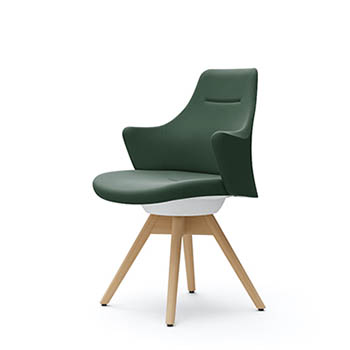 CD43YW-FXW2 オカムラ ライブス ワークチェア ナチュラル木脚 ベージュ