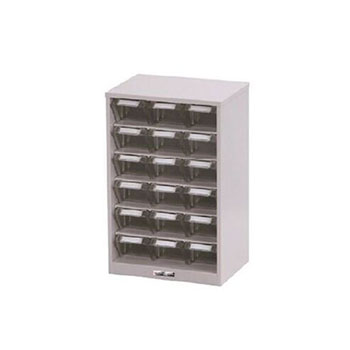 PK-306N 山金工業 パーツキャビネット 小18個 3列6段の通販【法人