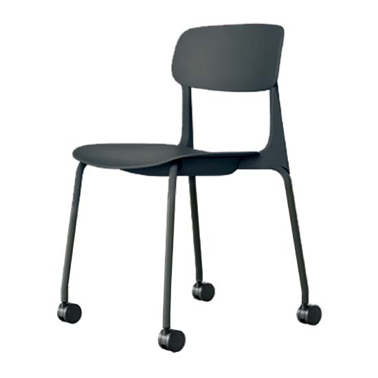 8124BG-G721 オカムラ ミーティングチェアena 4本脚キャスタータイプ