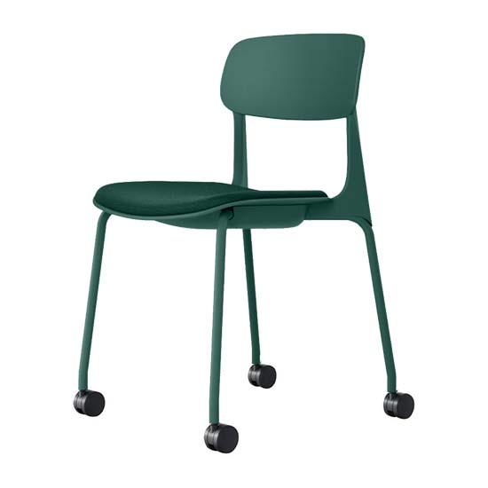 8124GL-FPE5 オカムラ ミーティングチェアena 座パッド付き 4本脚