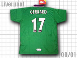 99～01 リバプール 人気の3rdモデルです。非常に明るい緑で渋い