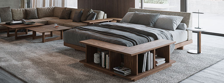 ワイドダブルベッドフレームの通販 / 北欧・モダン・デザイナーズ