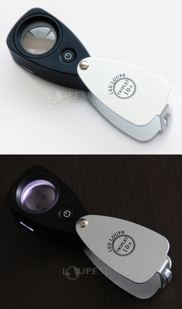 7016l]宝石用ルーペ 7016L 10倍 20.5mm トリプレットレンズ仕様 高倍率