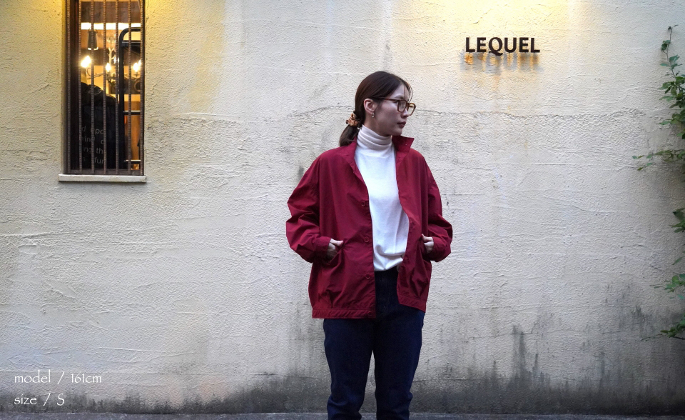 LOLO LIKE ロロライク 撥水ナイロンスタンドカラービックブルゾン