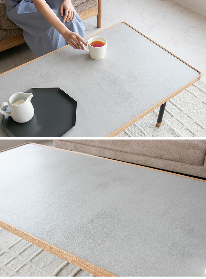 lushroom センターテーブル 石目調 ウォールナット オーク