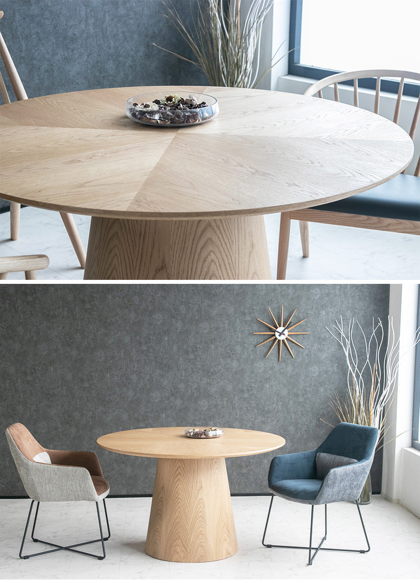 lushroom ダイニングテーブル 4人掛け 天然木 突板 ウォールナット