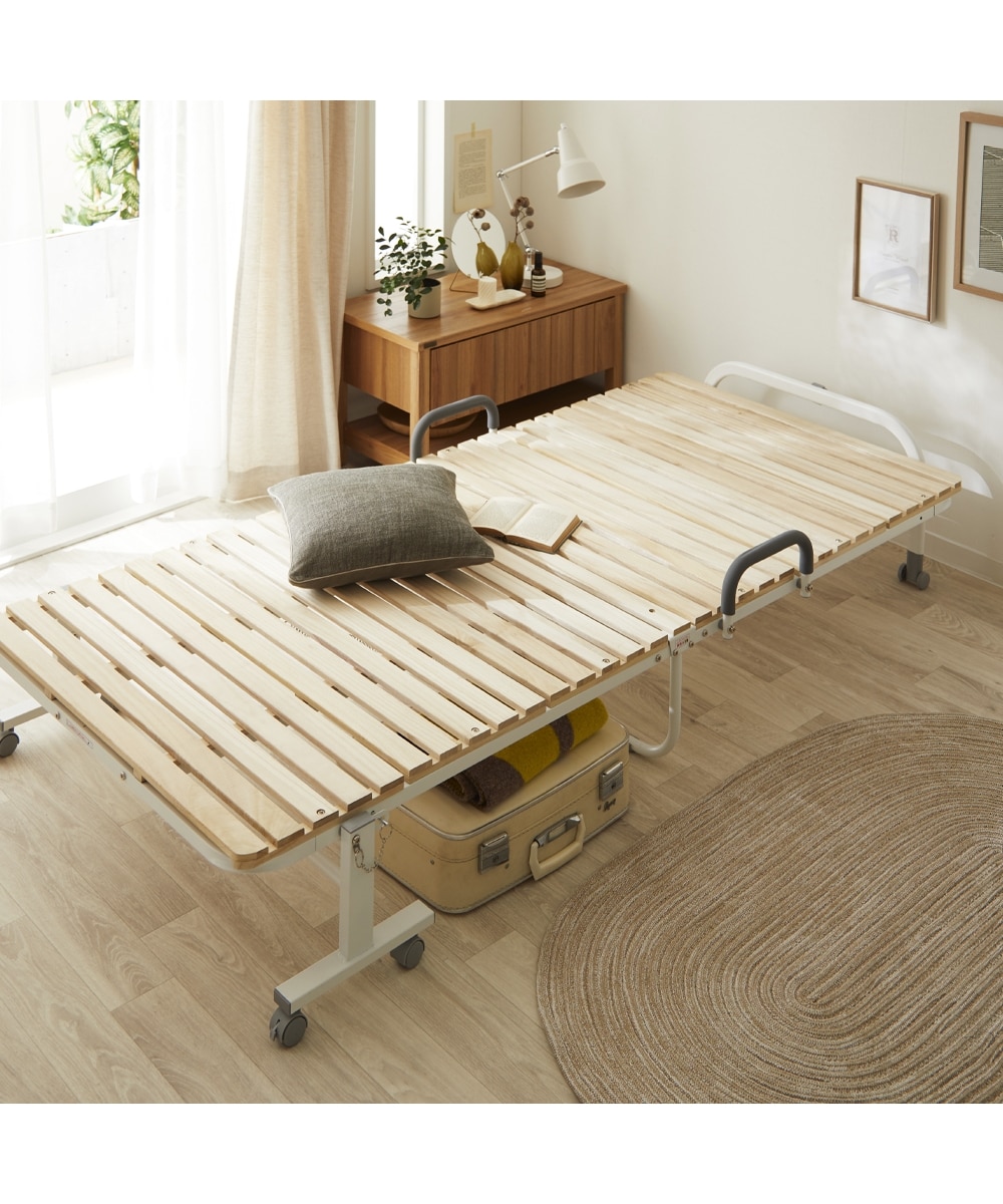 折りたたみ桐すのこベッド 通販【ニッセン】