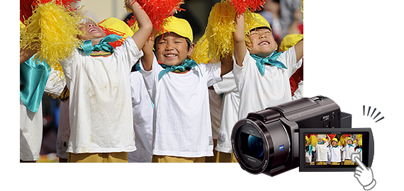 FDR-AX45 特長 : 撮影後の楽しみ | デジタルビデオカメラ Handycam