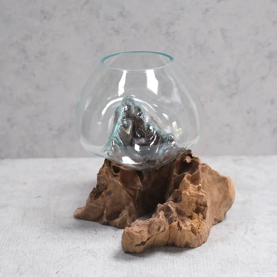 浮き玉ガラス シャビーオブジェ プランター フラワーベース 海外